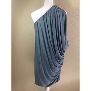 Maggy London One Shoulder Grecian Dress Size 4
